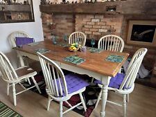 Solid wood dining for sale  POOLE