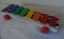 Vintage Fisher Price Pull wzdłuż zabawka melodia ksylofon musical drewniany klasyczny, używany na sprzedaż  Wysyłka do Poland