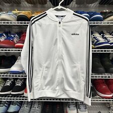 Adidas Performance Jacket 3 Stripers Zip-Up White Black Striped Size M for sale  Shipping to South Africa