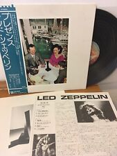 LP LED ZEPPELIN PRESENCE Japanese Swan Song Vinyl w/OBI + Insert usato  Catania