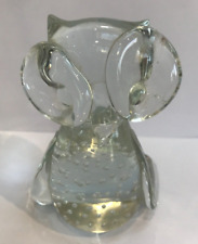 Vintage glass owl for sale  CHEADLE