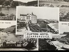 1960S POCZTÓWKA FOTOGRAFICZNA CLIFTON HOTEL SCARBOROUGH YORKSHIRE MULTIVIEW LIDO DENNIS na sprzedaż  Wysyłka do Poland