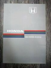 Honda Civic CRX Deluxe GT Shuttle Accord EXR Prelude ALB Folleto Ejecutivo 1985 segunda mano  Embacar hacia Argentina