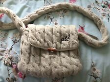 Cable knitted bag for sale  BROUGH