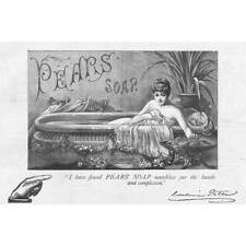 PEARS SOAP Lady Bathing Theme Victorian Advertisement 1886 for sale  Shipping to South Africa