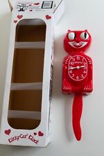2006 Kit Cat & Kitty Cat relógio vermelho feito nos EUA com caixa original comprar usado  Enviando para Brazil