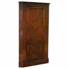 ORIGINAL GEORGE III CIRCA 1760 SOLID MAHOGANY CORNER CUPBOARD LARGE BOOKCASE, used for sale  Shipping to South Africa