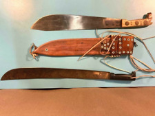 Antiguo cuchillo de selva Corneta machetes espadas con vaina marcado segunda mano  Embacar hacia Mexico