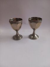 Used, TWO VINTAGE ALPACA SILVER EGG CUPS for sale  Shipping to South Africa