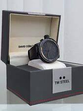 New TW Steel Mens Canteen Watch 100% Genuine black leather for sale  Shipping to South Africa