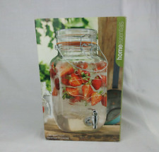 Home Essentials 3.68 Quart Mason Jar Cold Beverage Dispenser Open Box VG for sale  Shipping to South Africa