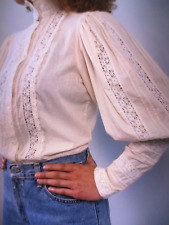 Vintage Laura Ashley Edwardian Victorian Style Blouse Size 12 US, used for sale  Shipping to South Africa