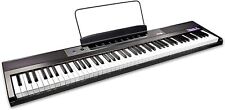 E-Keyboard rockjam rj88dp Digital Klavier 88 metà tasti ponderata BIANCO NERO usato  Spedire a Italy