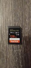 Tarjeta de memoria Sandisk 128 GB Extreme Pro Sd Sdxc 170 MB/S clase 10 UHS-1 U3 usada., usado segunda mano  Embacar hacia Argentina