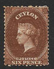 Ceylon 1867 6d. for sale  LUTTERWORTH