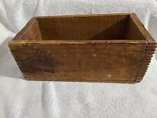 Caja de madera vintage cola de milano 2 esquinas 12 3/4" X 6 3/4" X 5" de alto madera antigua segunda mano  Embacar hacia Argentina