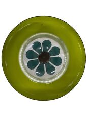 Bandeja de servir vintage rebite de azulejo retrô anos 70 verde flor com tampa!, usado comprar usado  Enviando para Brazil