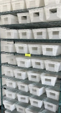 Organizer Corrugated Plastic Tote Bins  16L x 10W x 6H for sale  Shipping to South Africa