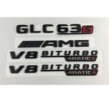 Emblemas pretos para Mercedes Benz X253 GLC63s AMG V8 BITURBO 4MATIC+ comprar usado  Enviando para Brazil