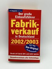 Fabrikverkauf deutschland 2002 gebraucht kaufen  Potsdam