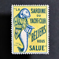 Usado, Selo pôster * FRANÇA * Beziers Yacht Club sardinha barco comprar usado  Enviando para Brazil