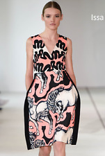 Issa London Lera designerska sukienka fluo koń zwierzę nadruk pas startowy S (p24) na sprzedaż  PL