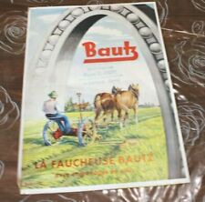 Faucheuse bautz prospectus d'occasion  Pont-d'Ain