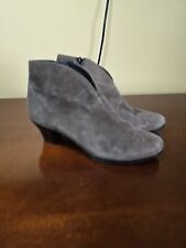 Munro American Deep Taupe Suede Side Zip Bootie, Size 7M, used for sale  Shipping to South Africa