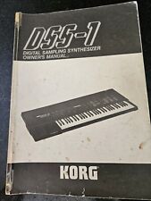 Sintetizador de muestreo digital Korg DSS-1 manual del propietario segunda mano  Embacar hacia Argentina