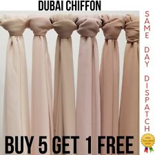 Cachecol xale hijab de chiffon liso de alta qualidade envoltório macio Georgette Dubai elegante comprar usado  Enviando para Brazil