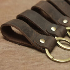 2 peças chaveiro de couro masculino feminino chaveiro anel vintage simples para comprar usado  Enviando para Brazil