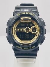 Relógio de quartzo G Shock DIGITAL mostrador dourado pulseira de resina preta 55 mm GD-100GB-1 LINDO! comprar usado  Enviando para Brazil