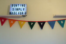 Happy birthday bunting for sale  PICKERING