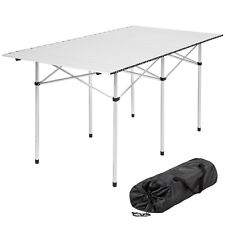 Table de camping de jardin pliable pliante en aluminium portable XXL 140x70x70cm d'occasion  Rognac