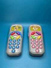 Lote de 2 teléfonos celulares Fisher Price ElectronicToy 2015 Mattel rosa/azul funcionando segunda mano  Embacar hacia Argentina