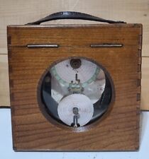 Antique Vintage Pigeon Racing Clock Untested Dovetail Jointed Oak Case Belgium  for sale  Shipping to South Africa