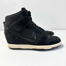 Nike Dunk Sky Hi High Shoes Womens Size US 6 Black Hidden Wedge Heel Sneakers na sprzedaż  Wysyłka do Poland