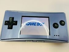 Sistema portátil Game Boy Micro prata GBA Advance bateria testada funciona LIMPO comprar usado  Enviando para Brazil