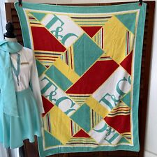 Tiffany&Co Abstract Beach Towel Aqua Red VIP Exec. Gift 62”x48” Rare Exclusive! for sale  Shipping to South Africa