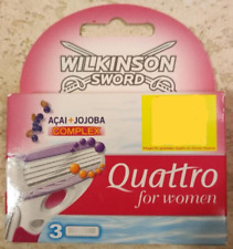 wilkinson sword quattro for women 8 Rasierklingen , Acai + Jojoba Neu , ohne OVP, usado comprar usado  Enviando para Brazil
