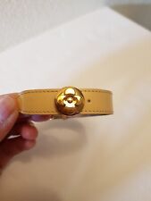 Bracelet cuir jaune d'occasion  Champigny-sur-Marne