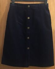 Navy corduroy skirt for sale  HEREFORD