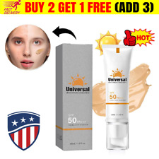 Protetor solar colorido universal para rosto, FPS 50 hidratante facial, protetor solar EUA comprar usado  Enviando para Brazil