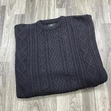 Suéter Tejido Alpaca EVERGREEN Cuello Redondo Negro Bebé Para Hombre Talla 2XL Alto segunda mano  Embacar hacia Argentina