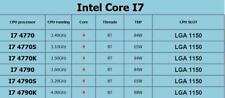 Intel Core i7-4770 i7-4770S i7-4770K i7-4790 i7-4790S i7-4790K CPU Processor for sale  Shipping to South Africa