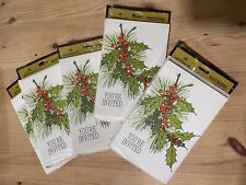 Usado, 5 paquetes de tarjetas de invitación de fiesta de Navidad vintage sin usar sello años 60 70 segunda mano  Embacar hacia Argentina