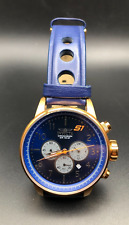Invicta | 48mm S1 Rally relógio de quartzo cronógrafo pulseira de couro azul tom cobre comprar usado  Enviando para Brazil
