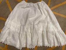 white cotton petticoat for sale  UK