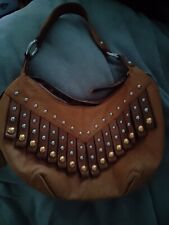 Leather studded handbag for sale  MALDON