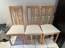 Dining chairs wood for sale  LONDON